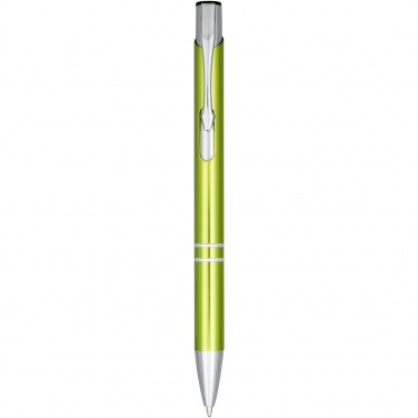 Logo trade promotional giveaways picture of: Moneta anodized aluminium click ballpoint pen