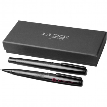 Logo trade promotional gifts picture of: Gloss duo pen gift set