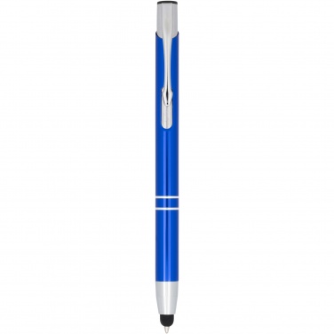 Logotrade promotional product image of: Moneta anodized aluminium click stylus ballpoint pen