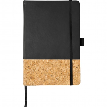 Logo trade promotional giveaways image of: Evora A5 cork thermo PU notebook