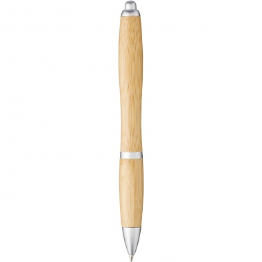 Logo trade advertising products image of: Nash bamboo ballpoint pen