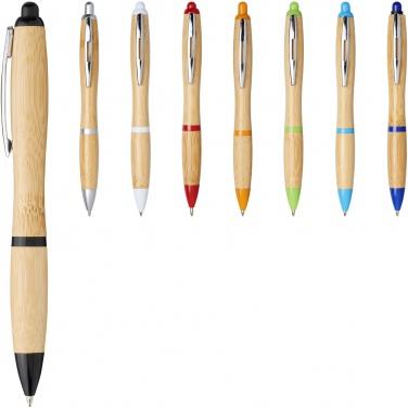 Logo trade promotional items picture of: Nash bamboo ballpoint pen