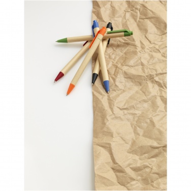 Logotrade promotional giveaway image of: Berk recycled carton and corn plastic ballpoint pen