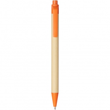 Logotrade advertising products photo of: Berk recycled carton and corn plastic ballpoint pen