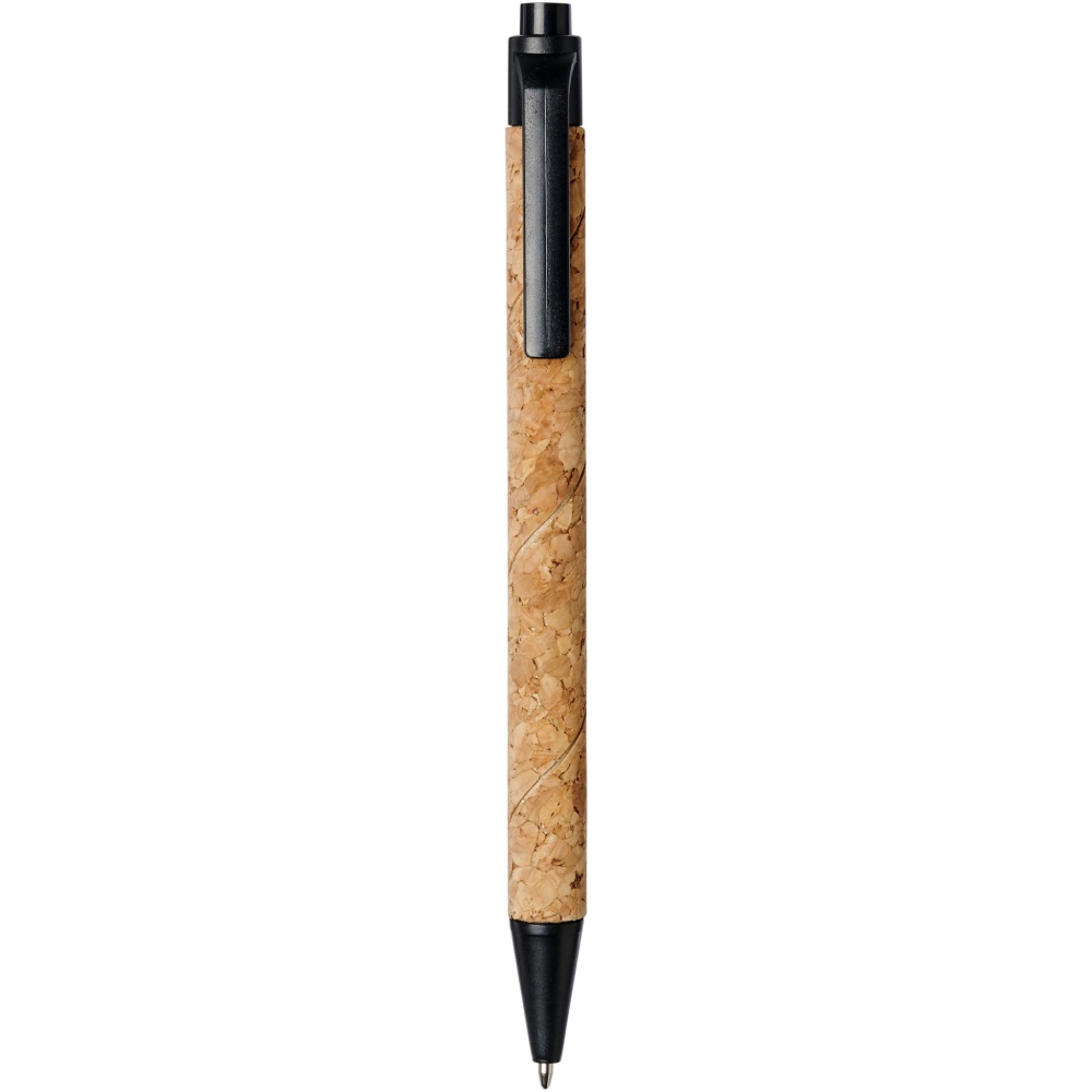 Logo trade advertising products image of: Midar cork and wheat straw ballpoint pen