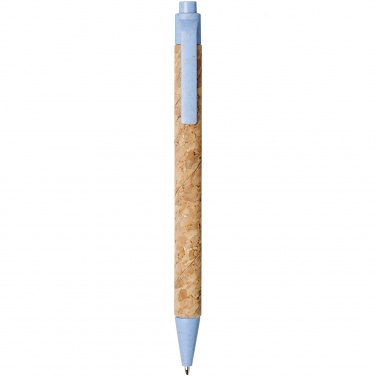 Logo trade promotional items picture of: Midar cork and wheat straw ballpoint pen