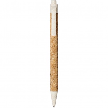 Logotrade promotional merchandise photo of: Midar cork and wheat straw ballpoint pen