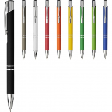 Logo trade promotional merchandise image of: Moneta soft touch ballpoint pen