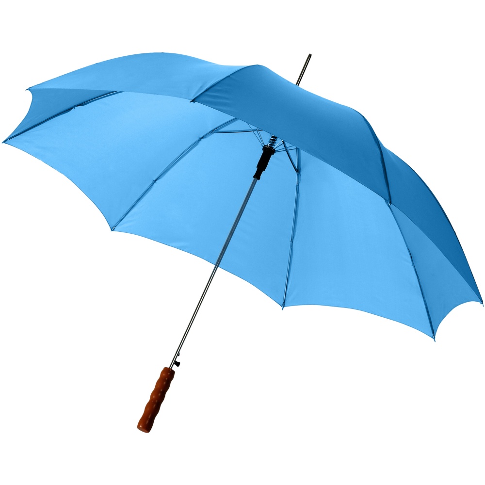 Logo trade promotional item photo of: Lisa 23" auto open umbrella with wooden handle