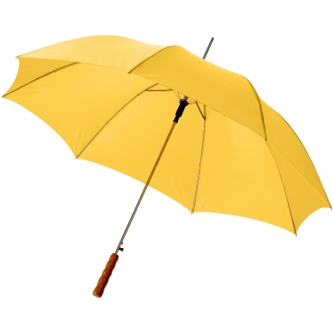 Logo trade business gifts image of: Lisa 23" auto open umbrella with wooden handle