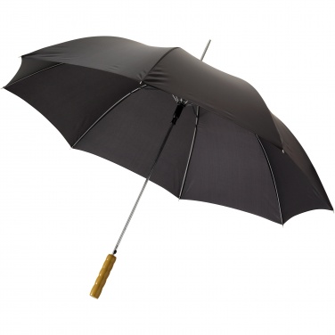 Logo trade promotional items picture of: Lisa 23" auto open umbrella with wooden handle