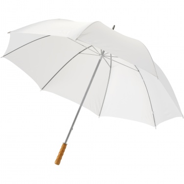 Logo trade promotional merchandise image of: Karl 30" golf umbrella with wooden handle