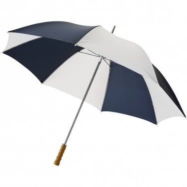 Logo trade corporate gifts image of: Karl 30" golf umbrella with wooden handle