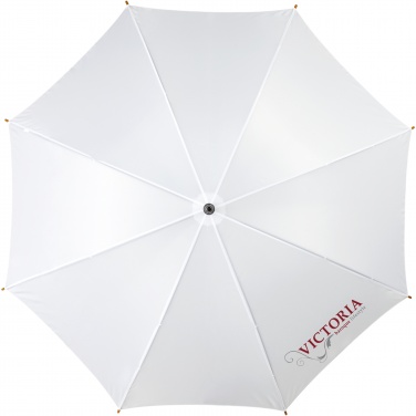 Logo trade promotional gifts image of: Kyle 23" auto open umbrella wooden shaft and handle