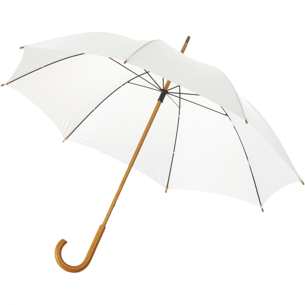 Logo trade promotional merchandise picture of: Jova 23" umbrella with wooden shaft and handle