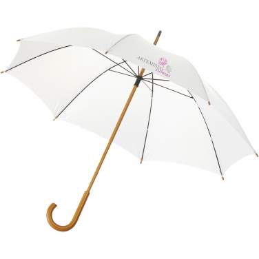 Logo trade promotional merchandise image of: Jova 23" umbrella with wooden shaft and handle