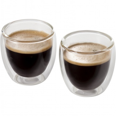 Logotrade advertising product image of: Boda 2-piece glass espresso cup set