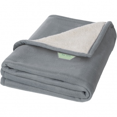 Logo trade promotional item photo of: Springwood soft fleece and sherpa plaid blanket