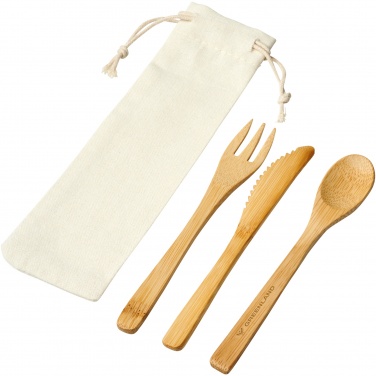 Logo trade advertising products image of: Celuk bamboo cutlery set