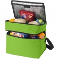 Oslo 2-zippered compartments cooler bag 13L, Lime