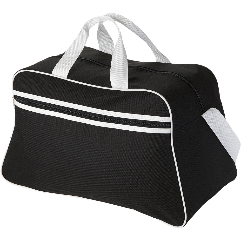 Logotrade corporate gift picture of: San Jose 2-stripe sports duffel bag 30L