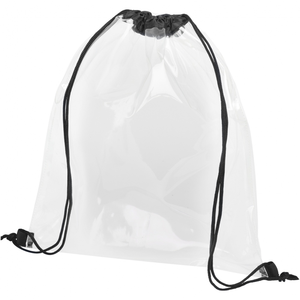 Logotrade advertising products photo of: Lancaster transparent drawstring bag 5L