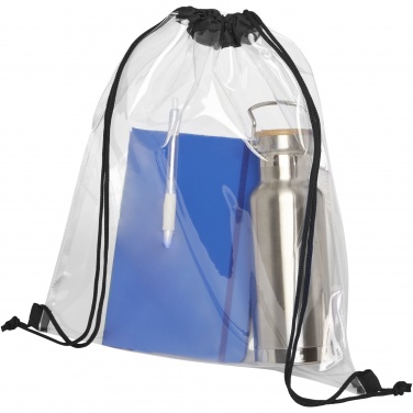 Logotrade promotional gift image of: Lancaster transparent drawstring bag 5L