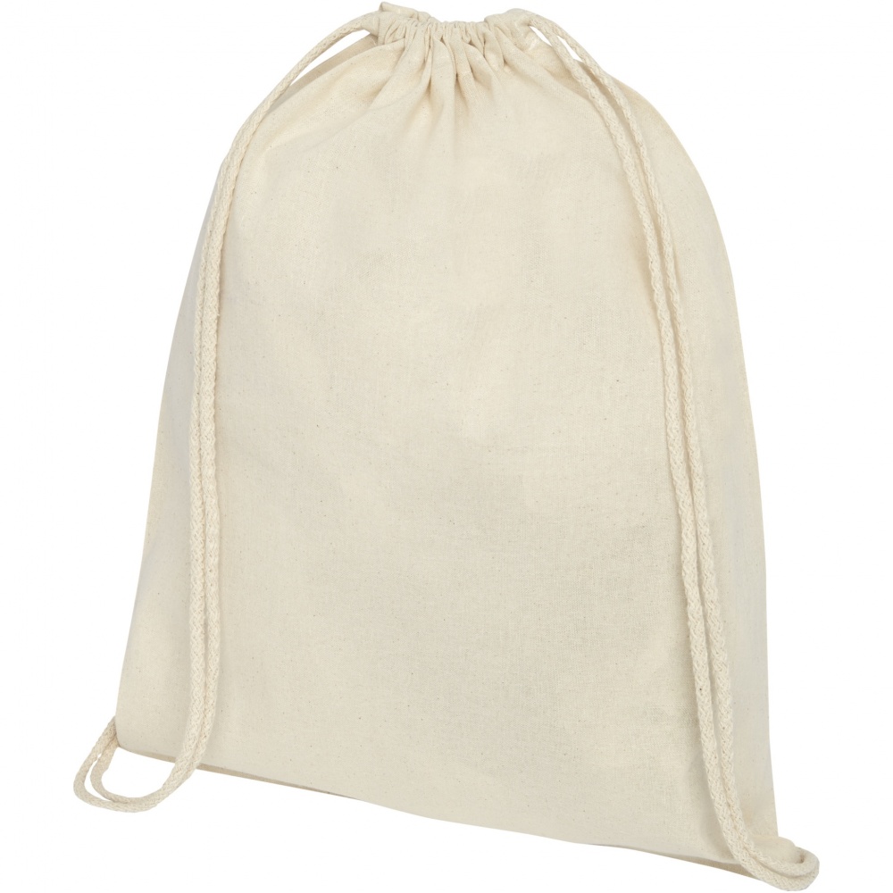 Logotrade corporate gift image of: Oregon 100 g/m² cotton drawstring bag 5L