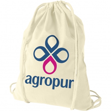 Logotrade promotional giveaway picture of: Oregon 100 g/m² cotton drawstring bag 5L