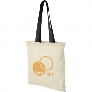 Logo trade promotional merchandise photo of: Nevada 100 g/m² cotton tote bag coloured handles 7L