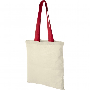 Logotrade advertising product image of: Nevada 100 g/m² cotton tote bag coloured handles 7L