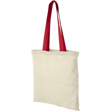 Logotrade promotional merchandise picture of: Nevada 100 g/m² cotton tote bag coloured handles 7L