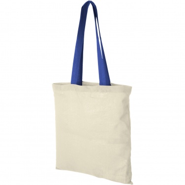 Logotrade business gift image of: Nevada 100 g/m² cotton tote bag coloured handles 7L