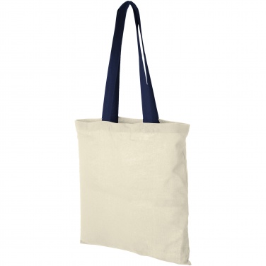 Logo trade business gifts image of: Nevada 100 g/m² cotton tote bag coloured handles 7L