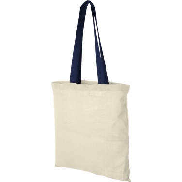 Logotrade promotional merchandise picture of: Nevada 100 g/m² cotton tote bag coloured handles 7L