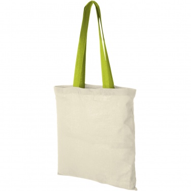 Logotrade promotional giveaways photo of: Nevada 100 g/m² cotton tote bag coloured handles 7L