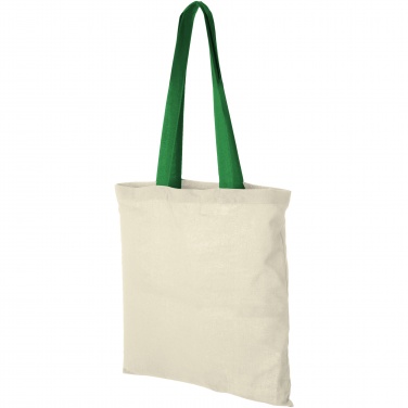 Logo trade promotional merchandise picture of: Nevada 100 g/m² cotton tote bag coloured handles 7L