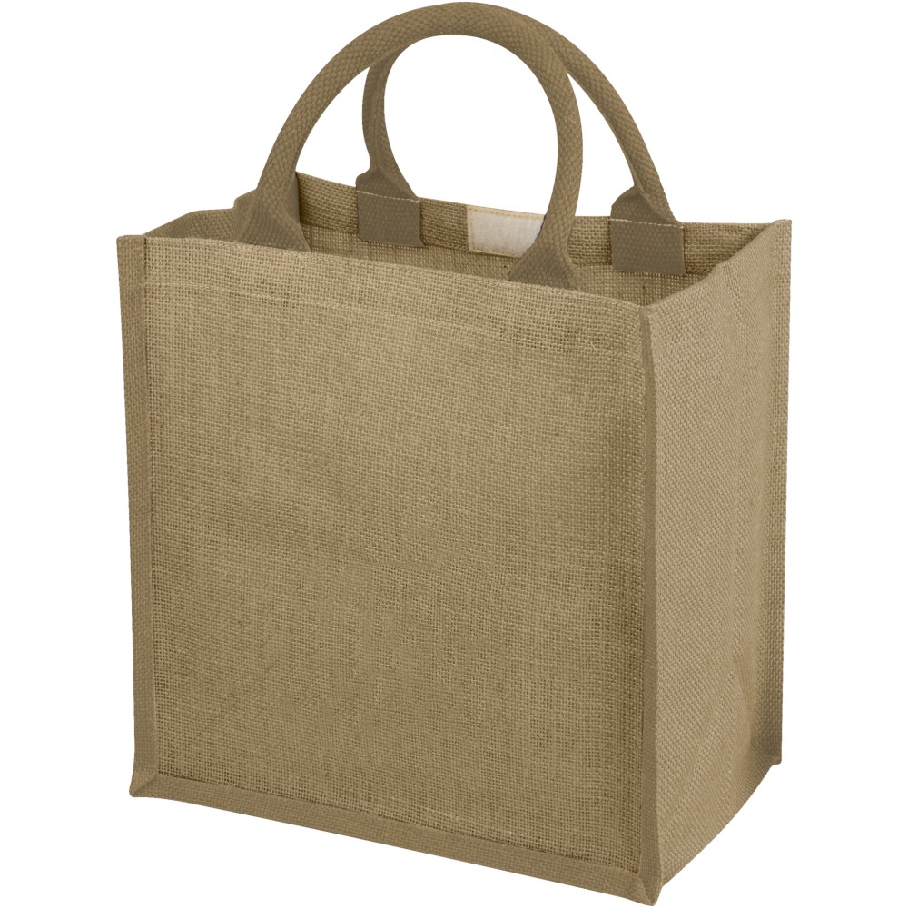 Logo trade promotional merchandise photo of: Chennai jute tote bag 16L