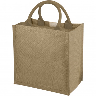 Logo trade business gifts image of: Chennai jute tote bag 16L