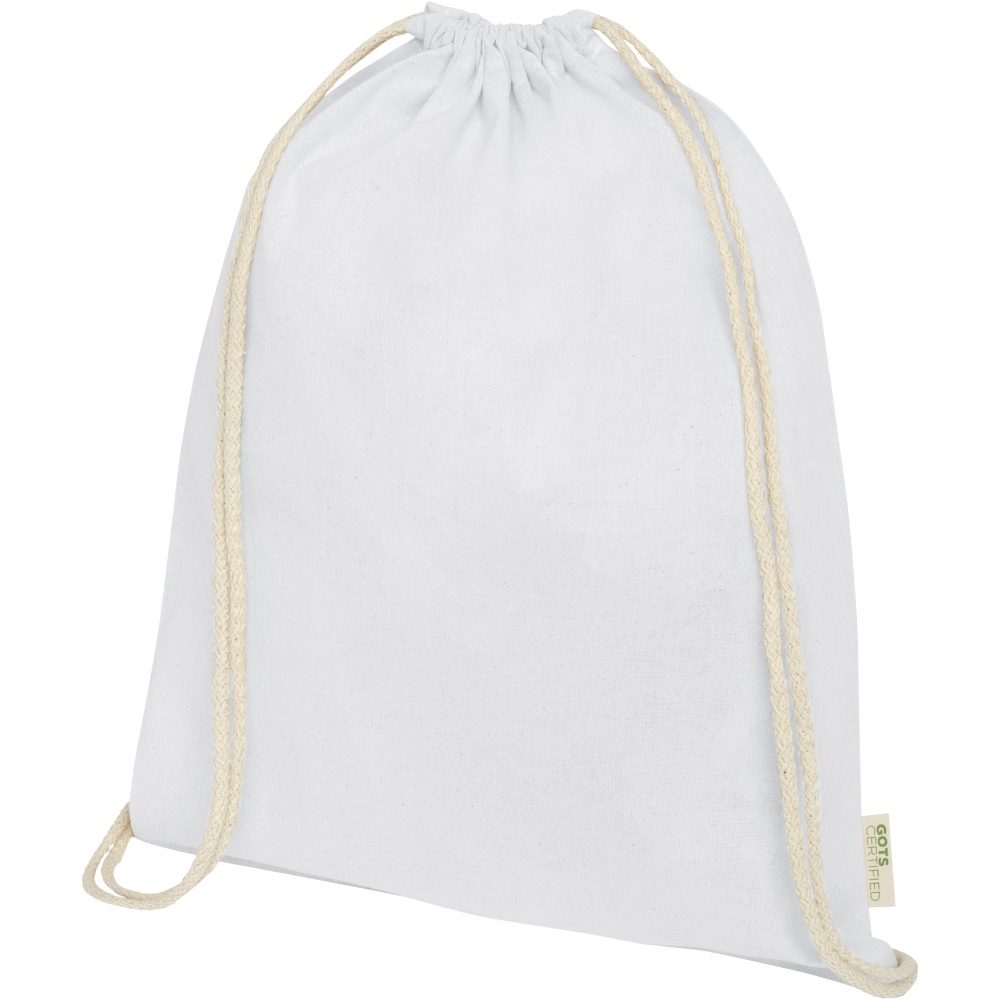 Logo trade promotional products picture of: Orissa 100 g/m² organic cotton drawstring bag 5L