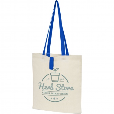 Logo trade corporate gifts picture of: Nevada 100 g/m² cotton foldable tote bag 7L