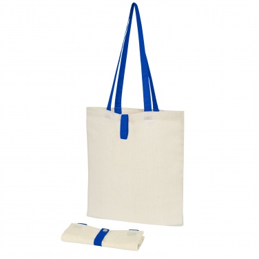 Logo trade promotional products image of: Nevada 100 g/m² cotton foldable tote bag 7L