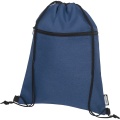 Ross RPET drawstring bag 5L, Heather navy