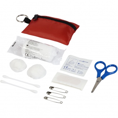 Logotrade promotional items photo of: Valdemar 16-piece first aid keyring pouch