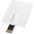 Slim card-shaped 2GB USB flash drive, White