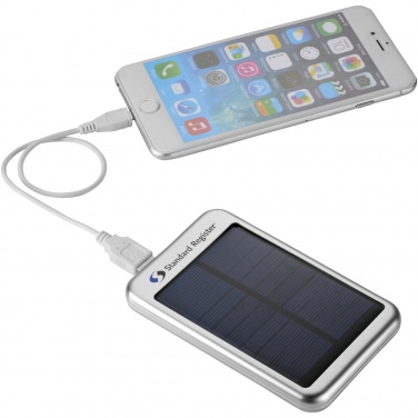 Logo trade promotional items picture of: Bask 4000 mAh solar power bank