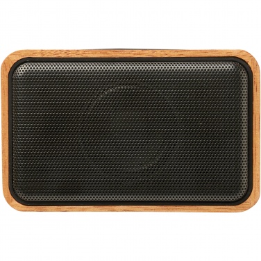 Logo trade promotional items picture of: Wooden 3W speaker with wireless charging pad