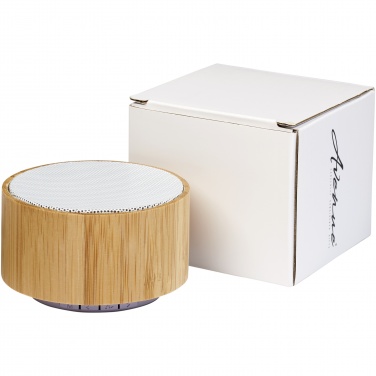 Logo trade promotional merchandise image of: Cosmos bamboo Bluetooth® speaker