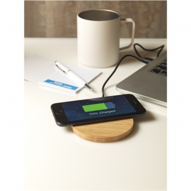 Logotrade corporate gift picture of: Essence 5W bamboo wireless charging pad