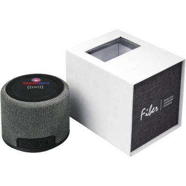 Logotrade advertising product picture of: Fiber 3W wireless charging Bluetooth® speaker